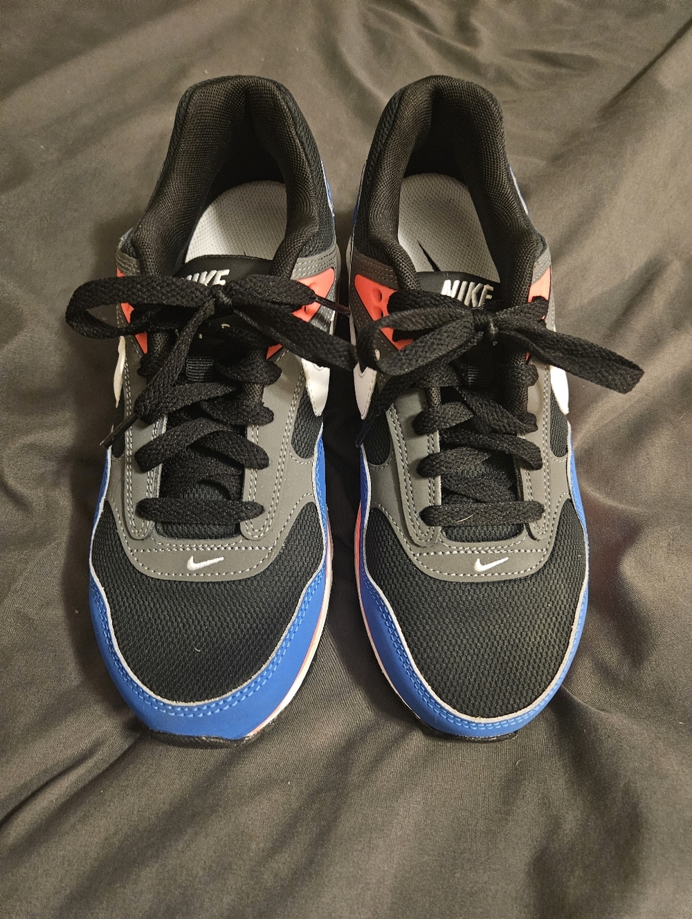 Nike Black, Blue & Gray Womens Running Sneakers